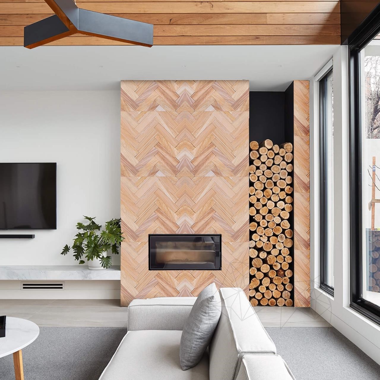 Teakwood Honed Sandstone 7 X 30 X 1 Cm Steinonline At