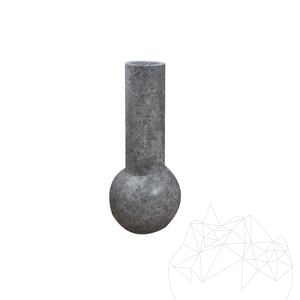 Autograph-Milano Dekorative Vase aus Tundra-Marmor, 50 x 20 x 10 cm