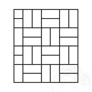 Classic Kreuzschliff gebürstet & gemeißelt Travertin 61 x 40,6 x 3 cm