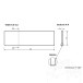Polierte Granit-Arbeitsplatte Artico Grau 250 x 65 x 3 cm