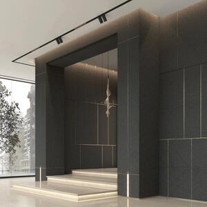 Black Crystal Velvet Design Platte 3CM