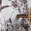 Arabescato Violett Polierter Marmor 61 x 30.5 x 1 cm (Transluzent)