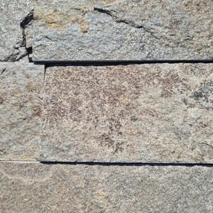 Schiefer Sahara Natur, 10cm x LL x 1.3cm | Dekorativer Stein - Vertikale Fliesen, Außen-Innen (25sqm/Palette)