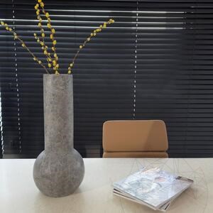 Autograph-Milano Dekorative Vase aus Tundra-Marmor, 50 x 20 x 10 cm
