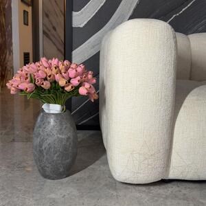 Autograph-Pisa Dekorative Vase aus Tundra-Marmor, 30 x 20 x 20 cm