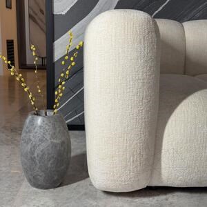 Autograph-Pisa Dekorative Vase aus Tundra-Marmor, 30 x 20 x 20 cm