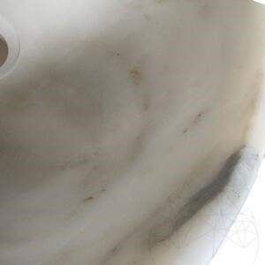 Waschbecken für Badezimmer - Arabescato Oro Marmor RS-24, 42 x 15 cm