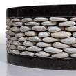 Waschbecken Marmor Matia Schwarze Kreise