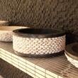Waschbecken Marmor Matia Schwarze Kreise