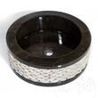 Waschbecken Marmor Matia Schwarze Kreise