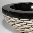 Waschbecken Marmor Matia Black Pebbles