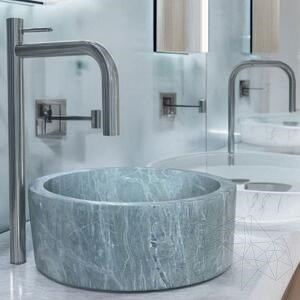 Badezimmer Waschbecken Matia Teos Grüner Marmor RS-22