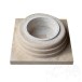 Romano Classic Riven Travertin-Säulenfuß 60 x 60 x 20 cm