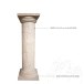 Romano Classic Riven Travertin-Säulenfuß 60 x 60 x 20 cm