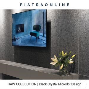 Black Crystal Microdot Design Platte 2CM