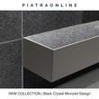 Black Crystal Microdot Design Platte 2CM