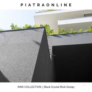 Black Crystal Rock Design Platte 2CM