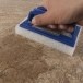 LTP Profesional White Emulsifying Pad mit Griff - Schleifmittel für empfindliche Oberflächen (entfernt Schmutz, Kleber, Fugen)