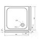 Duschwanne - Cappuccino-Marmor ULTRA FLAT 90 x 90 cm x 3 cm
