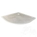 Duschwanne Halbrund Klassischer Travertin ULTRA FLAT 90 x 90 x 3 cm