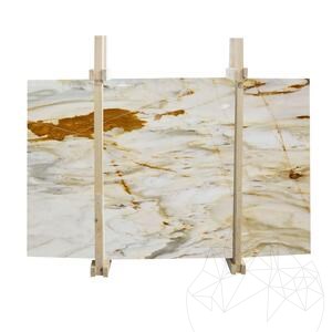 Calacatta Borghini Polierte Marmorplatte, 2 cm