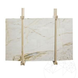 Calacatta Borghini Polierte Marmorplatte, 2 cm