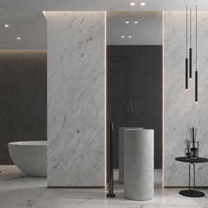 Carrara White Canvas Design  Platte 2CM