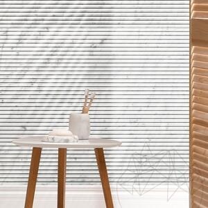 Carrara White Infinity Design  Platte 2CM