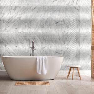Carrara White Infinity Design  Platte 2CM