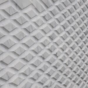 Carrara White Rombo Extreme Design Platte 2CM