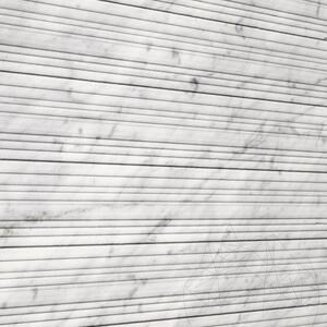 Carrara White Step Design Platte 2CM
