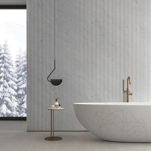 Carrara White Zigzag Design Platte 2CM