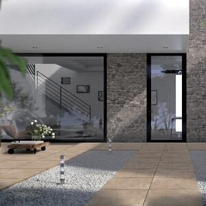 Sinterstein L'ALTRA PIETRA Cemento Taupe, 60 X 60 X 2 cm, R11 - Rutschfest für den Außenbereich