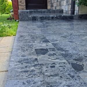Ceppo Grey Getrommelter Marmor 30,5 x 15,2 x 3 cm