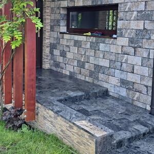 Ceppo Grey Getrommelter Marmor 30,5 x 15,2 x 3 cm
