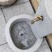 Leopard White Granite - Freistehender Wasserbrunnen (47 x 40 x 70 cm)