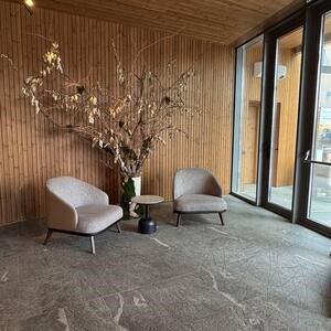 Sinterstein L'ALTRA PIETRA Colosseo Grigioni, 60 X 60 X 2 cm, R11 - Rutschfest für den Außenbereich