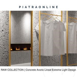 Concrete Avorio Lineal Extreme Light Design Platte 3CM