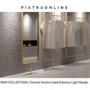 Concrete Avorio Lineal Extreme Light Design Platte 3CM