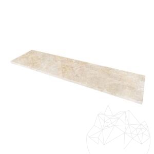 Marmor Crema Royal Polierte Stufe, 120 x 30 x 2 cm