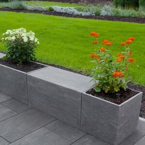 Planter Fioriera - Sinterized Stone, 60X60X2XH90