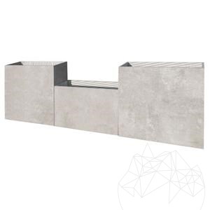 Planter Fioriera - Sinterized Stone, 90X30X2XH90
