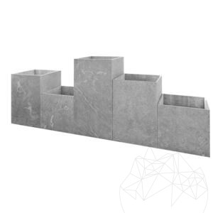 Planter Fioriera - Sinterized Stone, 40X40X2XH40
