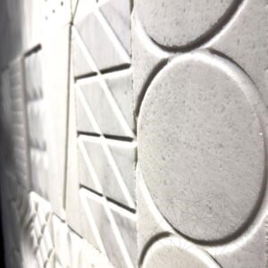 Geometrische Formen New York Marmor, 15 x 30 cm