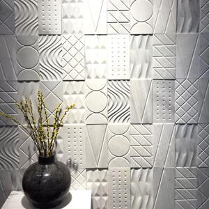 Geometrische Formen New York Marmor, 15 x 30 cm