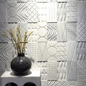 Geometrische Formen New York Marmor, 15 x 30 cm