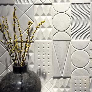 Geometrische Formen New York Marmor, 15 x 30 cm
