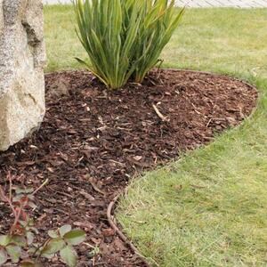 Flexible Rasenkante Kunststoff, schwarz, (H -10 cm, 6 lfm/Rolle)