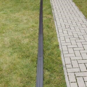 Flexible Rasenkante Kunststoff, schwarz, (H -10 cm, 6 lfm/Rolle)