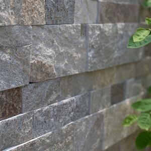 Schiefer Homa Natur, 10 cm x LL x 1.3cm | Dekorativer Stein - Vertikale Fliesen, Outdoor-Indoor